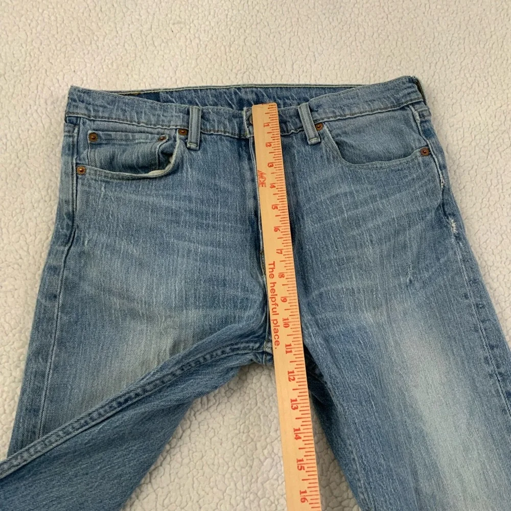 Levi’s 510 Men's 32x32 Skinny Jeans Distressed White Oak Cone Denim Light Wash - Picture 13 of 16